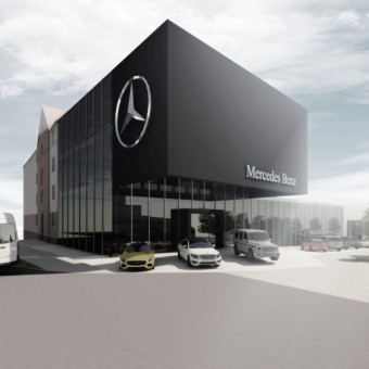 Studie showroomu Mercedes-Benz